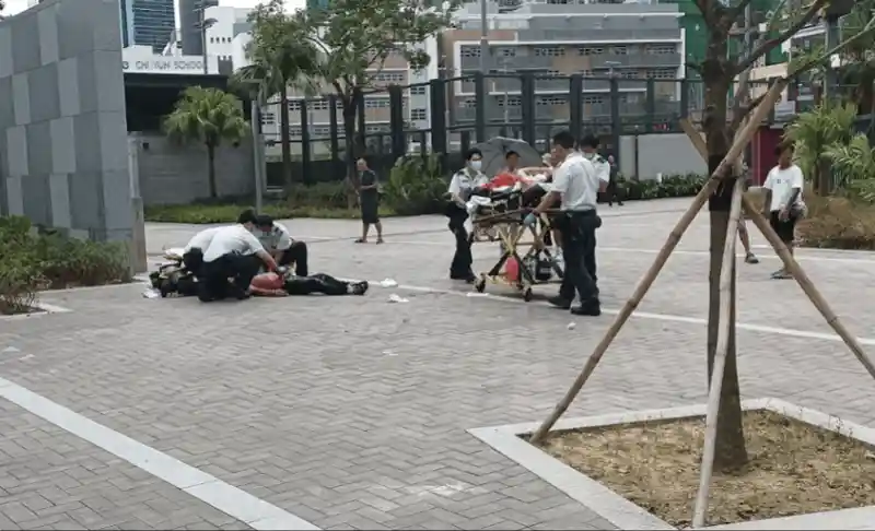 香港公园惊现割颈血案！嫌犯落网，男子当街行凶细节曝光