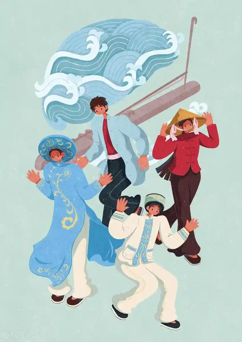 五十六朵民族花中的海之子：京族的蓝色传奇